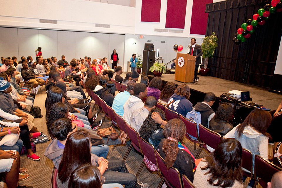 Students participating in last year’s Harambee High School Conference at CSUN. This year, the annual conference will take place on Feb. 22.