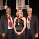 The three honorees: Ravi Sawhney, Rebecca Mieliwocki and George Leis.