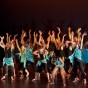 Students performing a West African-inspired dance.